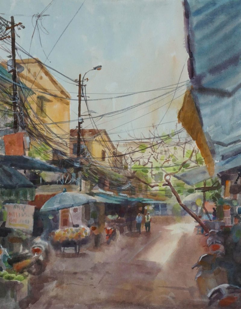 Phố Chợ II - Hoạ sĩ Đức Tiến