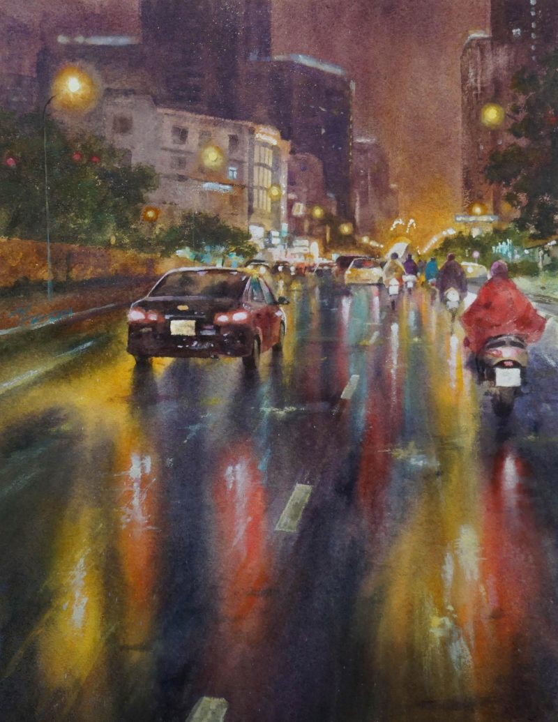 Phố Mưa - Hoạ sĩ Đức Tiến