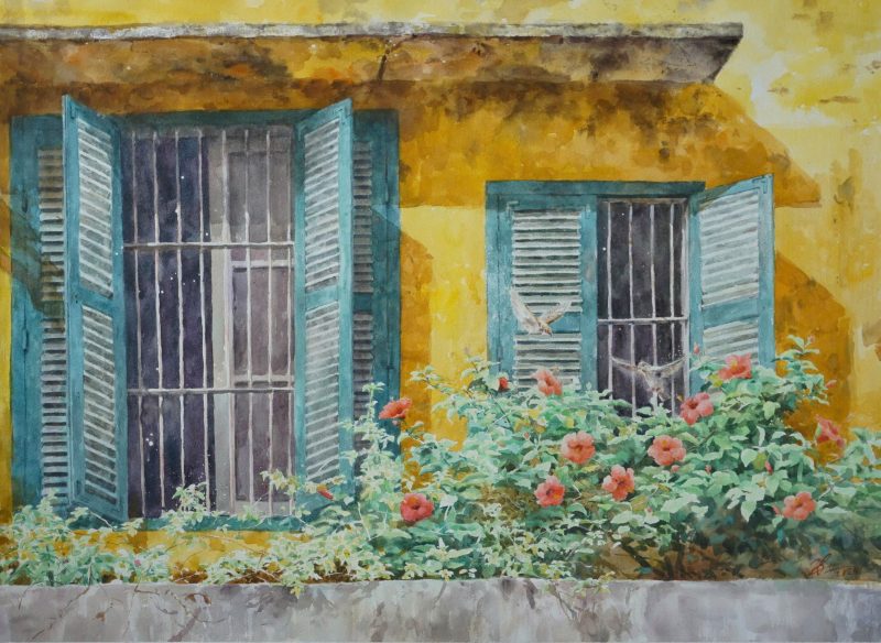 ô cửa sổ - Hoạ sĩ Đức Tiến